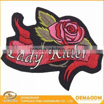 Directly factory cheap embroidery patches for clothing