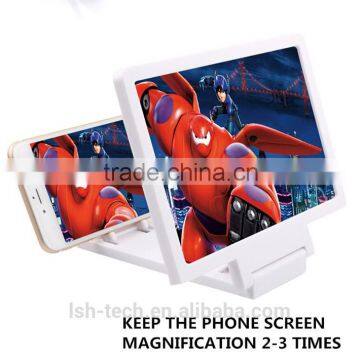 Folding Portable Magnifier Glass Screen HD Amplifier Stand Holder Foldable Mobile Phone Screen Magnifier Hot For 3D Movie Video photo-4