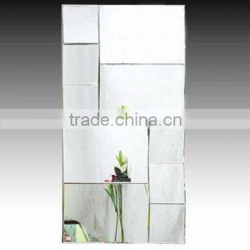 Cheap Multi-Faceted Plain Unique Decorative Wall Mirror/Wave Design Mirror/Wall Decor
