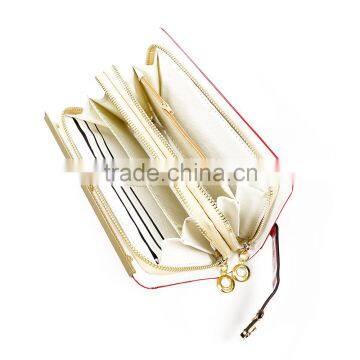 2015 New Fashion Lady Double Zipper Fency Mortise Lock Clutch photo-6