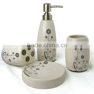 4 pcs ceramic bathroom accessories