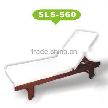 Enjoyable and relax for beach swimming pool wood beach chair sls-560