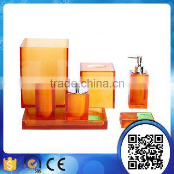 Manufacturer supply transparent resin bathroom accessories