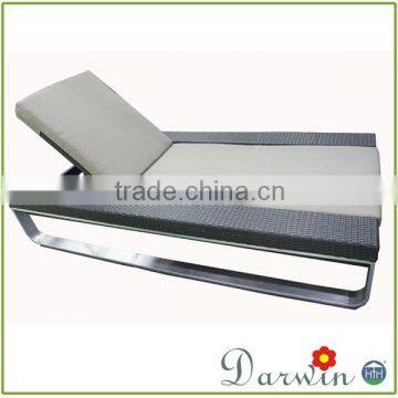 Outdoor Beach Swimming Pool Chaise Lounge With Canopy photo-3