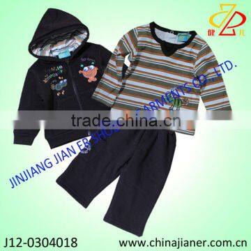 new design for 2013-2014 winter children clothing kids 3pcs clothes set