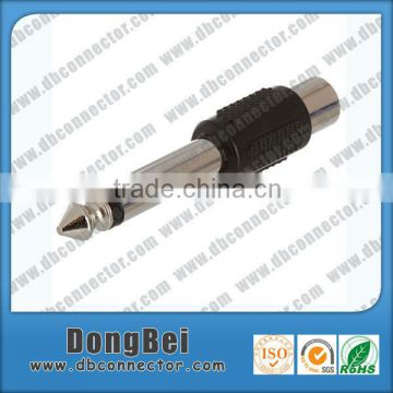 3.5mm jack socket plug to rca jack connector plug adapter