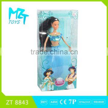 2016 New !Eco-friendly PVC Movable Joints princess and prince and spirit Barbie Doll (3 model mixed)