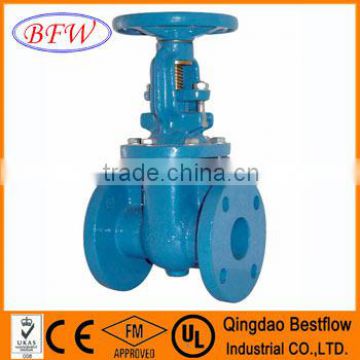 DIN ductile iron metal seated gate valve