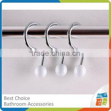 Colorful dot shower curtain hooks