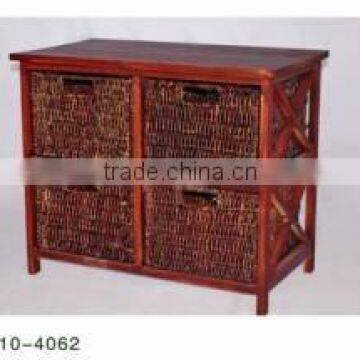 SELL BEAUTIFUL RED WOODEN CABINET WITH DRAWERS