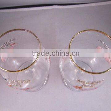 Royal Gold Rim Glassware Drinking Tulip Glass Snifters photo-2
