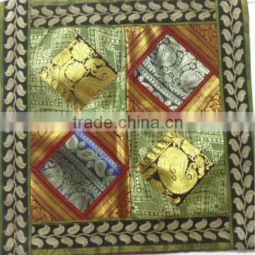 Beautiful Multi Color Brocade Silk Cushion Cover