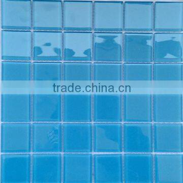 2x2 inch Navy bule glass mosiac tile for pool tile