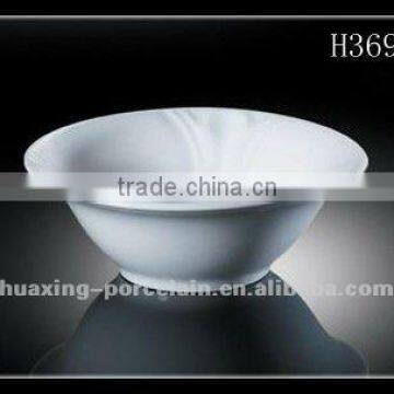 H3695 chaozhou manufactorers white round porcelain bowl of soup