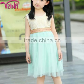 100% cotton long dresses for girls of 7 years old