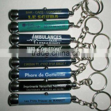 cheaper price led light keychain , small MOQ, multi-function keychain JLP-035