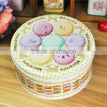 colorful gift tin box for cookies for kid