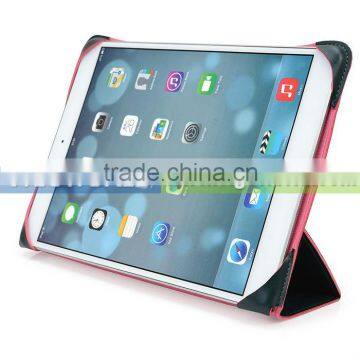 Ultra slim Lightweight thin pu leather case for iPad mini case also fit for 7-8" tablet