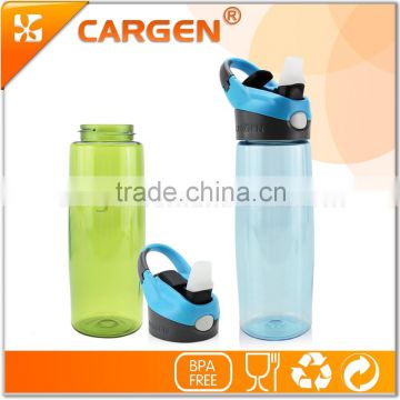 Easy drinking 600ml sport water bottle with straw