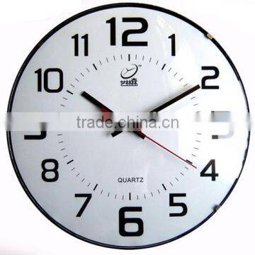 12 inch bubble glass plastic frameless wall clock