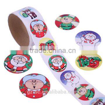 cute cartoon stickers for chrismas manufacturer GZSC-AS048