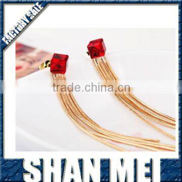 European and American style tear Drop tassel big beautiful drop earrings for women