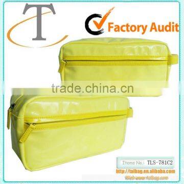 The hottest selling&the new arrival promotion shiny pu toiletry bag