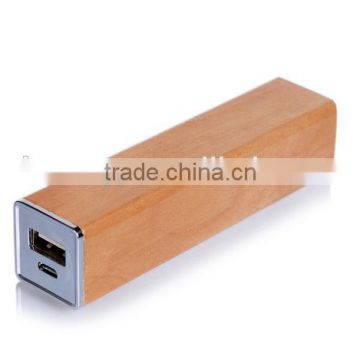 2015 Hot Sale Promotion Wood Power Bank With USB