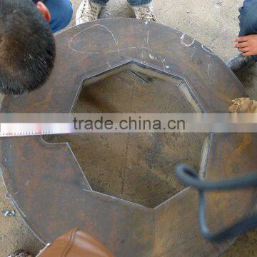 galvanized steel base flange