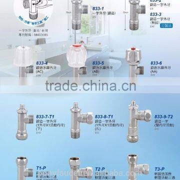 High quality Taiwan made 1/2" Brass angle valve