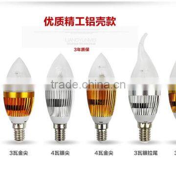 Promotion Each 0.99usd E14 LED Candle Light Lamp Bulb Globe 3W 220V