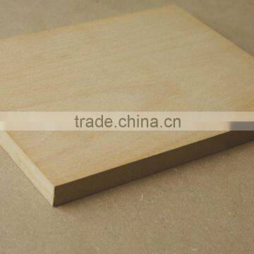 Veneered mdf faced plywood