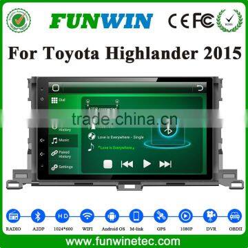 Funwin Double Din Pioneer Car Audio System Dvd Player For Toyota Highlander 2015 With Car Radio Gps Navigation photo-3