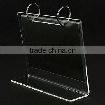 High Quality Clear Acrylic L Shape Calendar Dislay Holder With Photo Frame Wholesale photo-4