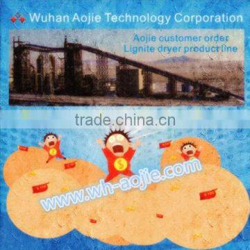 hot air gas furnace for brown coal drying