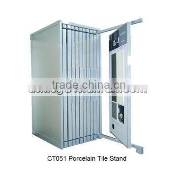 Push-pull Modern Showroom Design Ceramic Tiles Stone Samples Display Rack Stands CT051