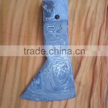 Handmade damascus axe head