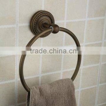 Classic Copper Towel Hanger Bronzed Towel Ring for Bathroom Accessories