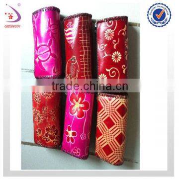 zipper craft genuine leather printing coin purse