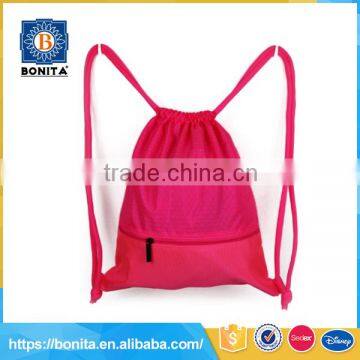 Factory direct price pink ladies small mini ball drawstring bag custom