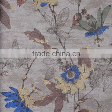 beautiful design of flower type waterproofing metallic effect wallcoverings wallpaper