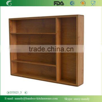 Solid Bamboo Tray With 5 Compartments photo-4