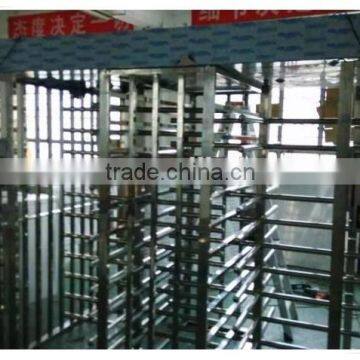 304 stainless steel automatic security tri-channnel rotating full height turnstile