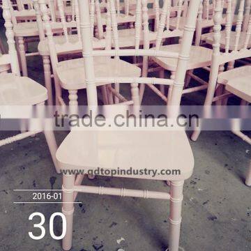 Light Pink Wooden Children Chivary Chair