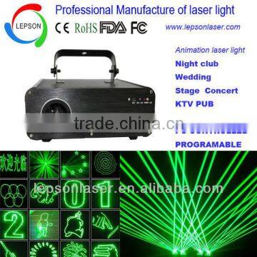 American green indoor laser light show