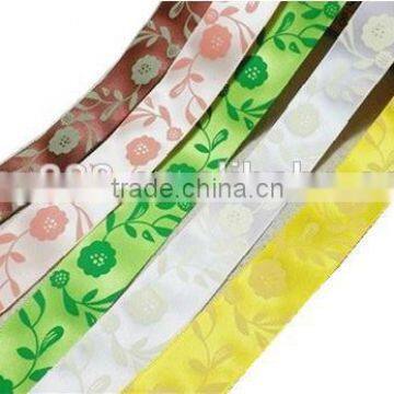 Custom 3D Gold Plate Logo Satin Ribbon Factory 100% Silk Satin Fabric Satin Ribbon Roll Ribbon Satin photo-2