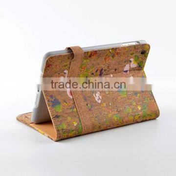 2015 Novelty Shockproof Waterproof Plastic Belt Clip Cork Case for Apple iPad Mini