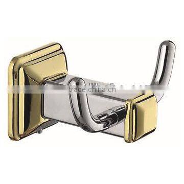 gold and chrome double bathtobe hook WCG5222