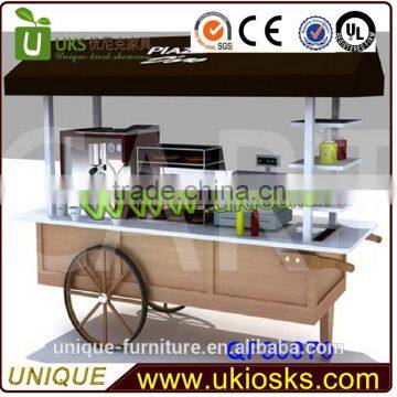 Outdoor mobile coffee kiosk for vending