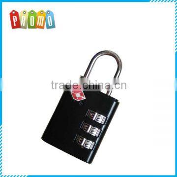 Customized printing and package 3 digital zinc alloy TSA luggage lock